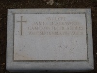 Struma Military Cemetery - Blackwood, James
